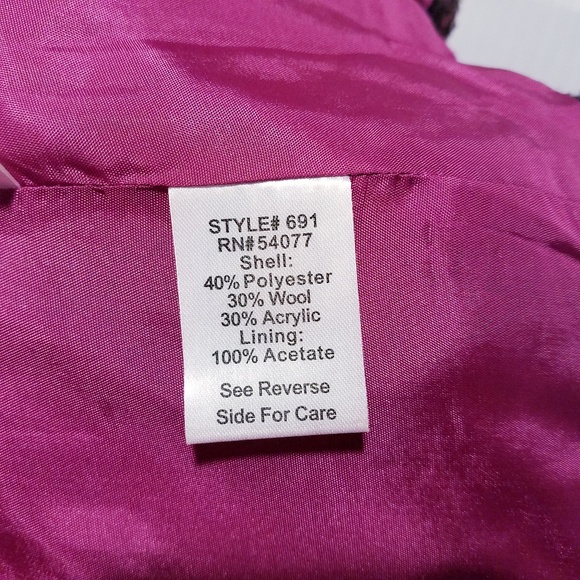 cAbi Cinch It Up Brown Plaid Tweed Vest Size Small - Picture 7 of 8